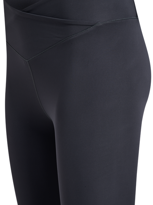 hmlYOGA WRAP HIGH WAIST W TIGHTS, EBONY hmlYOGA WRAP HIGH WAIST W TIGHTS, EBONY, packshot
