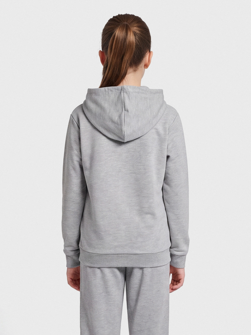 hmlPROUD HOODIE, GREY MELANGE, model