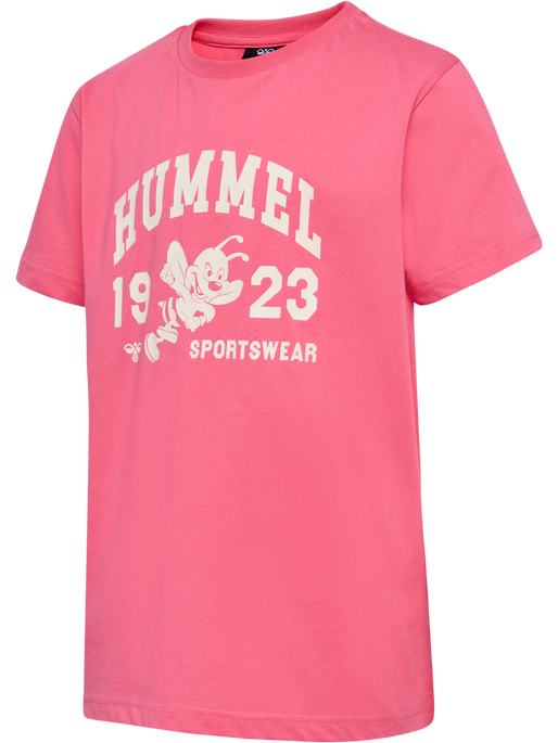 hmlPRINT T-SHIRT S/S, BUBBLEGUM, packshot