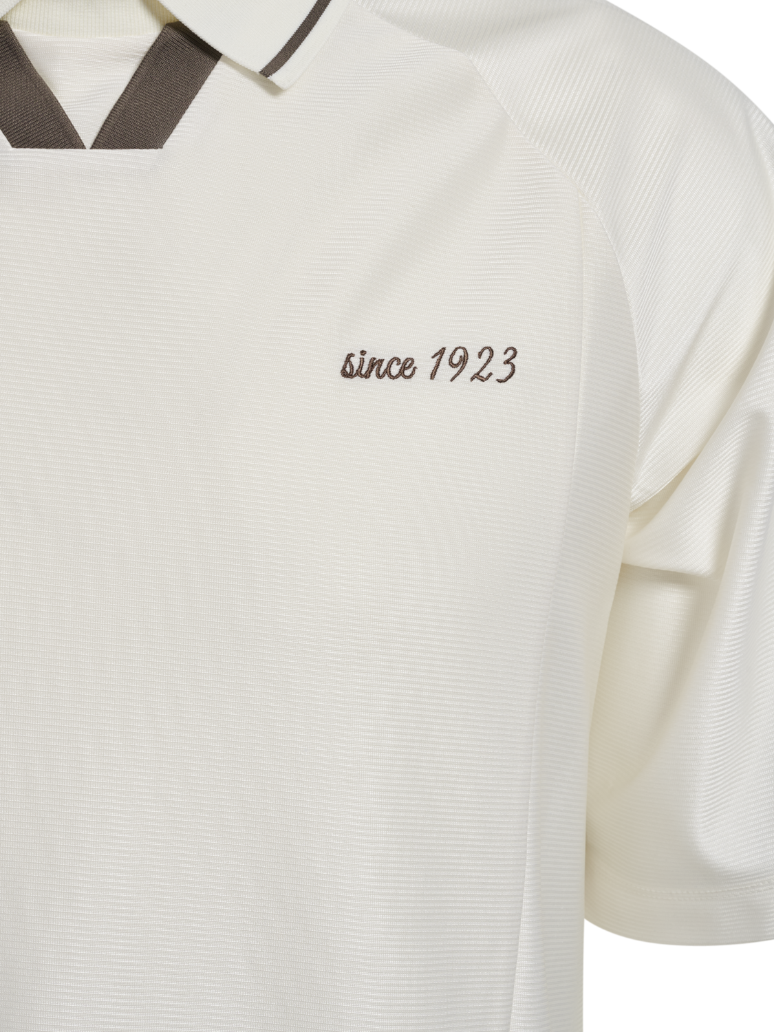 hmlROOT SOCCER JERSEY S/S, CANNOLI CREAM, packshot