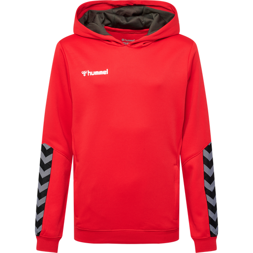 hmlAUTHENTIC KIDS POLY HOODIE, TRUE RED, packshot