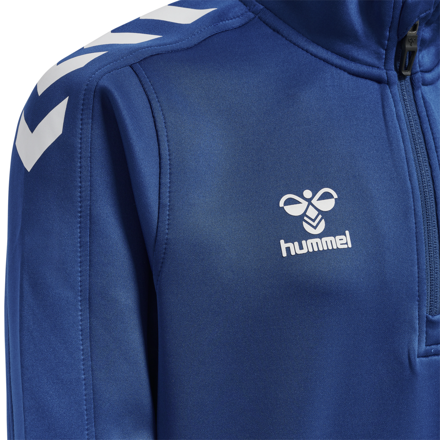hmlCORE XK HALF ZIP POLY SWEAT KIDS, TRUE BLUE, packshot