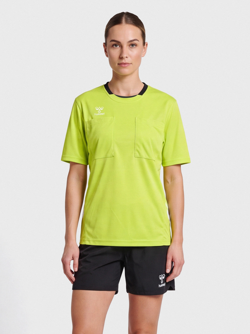 hmlREFEREE CHEVRON WO  JERSEY S/S, EVENING PRIMROSE, model