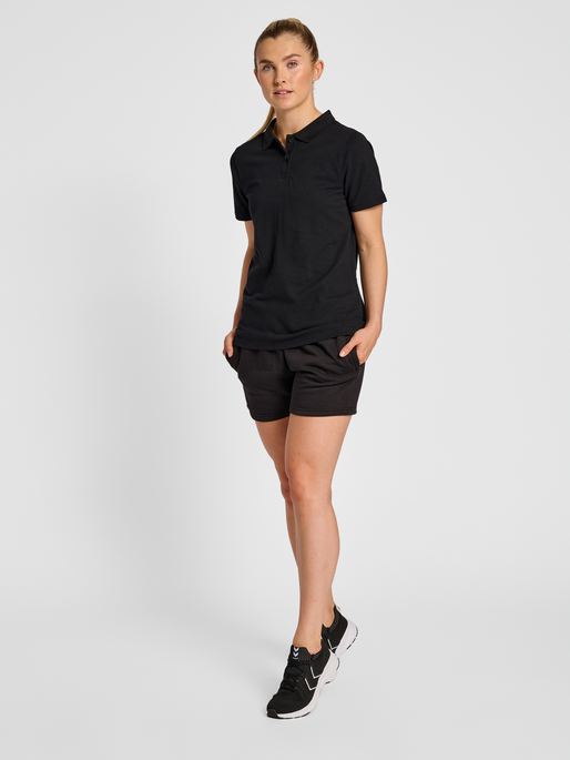 hmlRED CLASSIC POLO WOMAN, BLACK, model