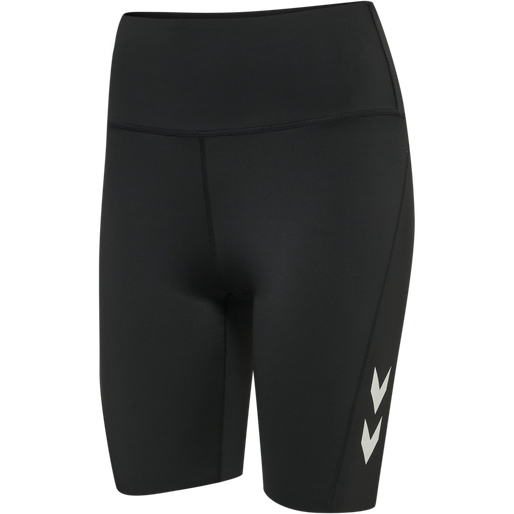 hmlMT GRACE HW TIGHT SHORTS, BLACK hmlMT GRACE HW TIGHT SHORTS, BLACK, packshot