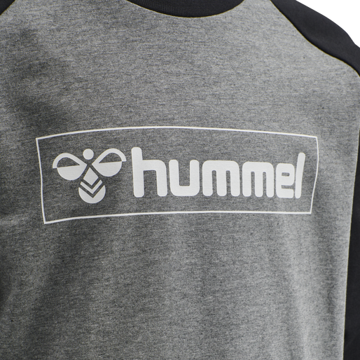 hmlBOX T-SHIRT L/S, MEDIUM MELANGE, packshot