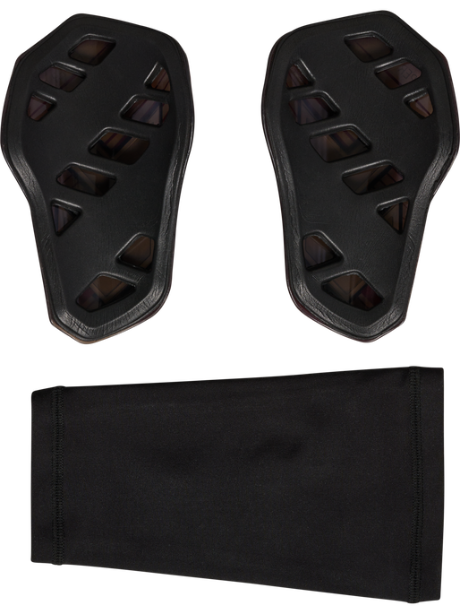 hmlSHIN GUARDS HYPER FIT, POPPY RED/TRANSPARENT, packshot