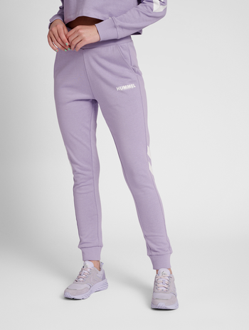 hmlLEGACY WOMAN TAPERED PANTS, HEIRLOOM LILAC, model