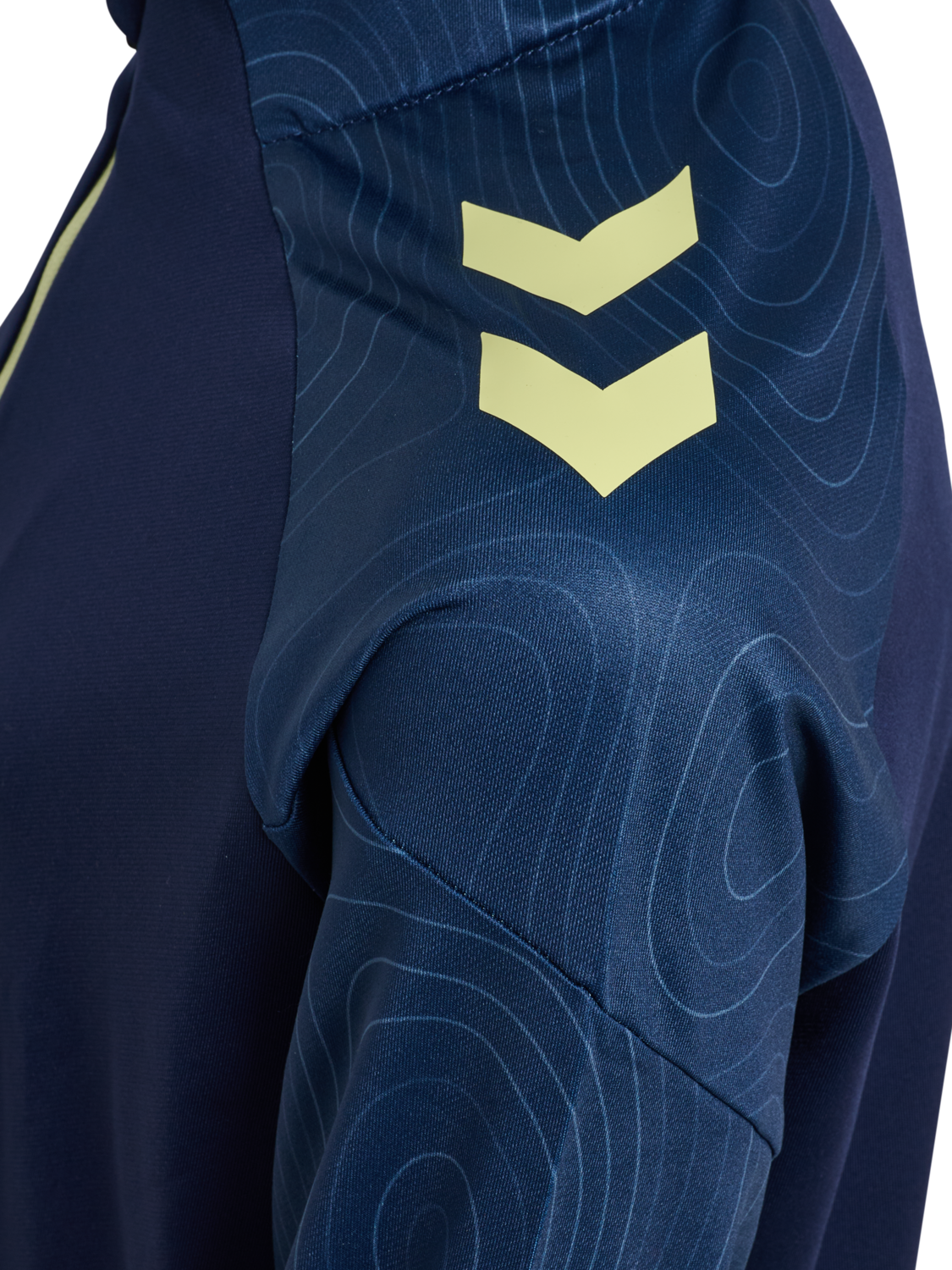 hmlBLAZE 2.0 TRAINING HALF ZIP KIDS, MARINE/SHADOW LIME, packshot