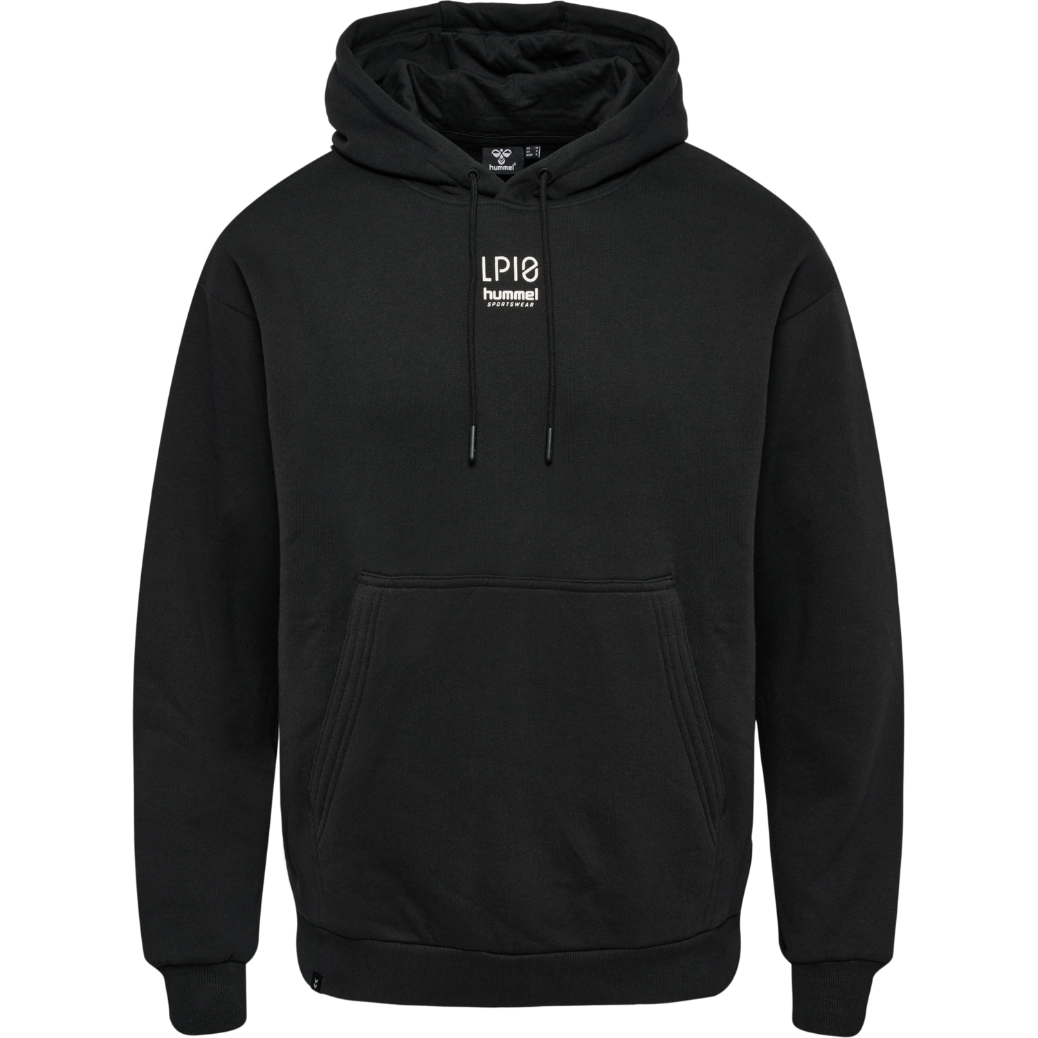 hmlLP10 BOXY SWEAT HOODIE, BLACK, packshot