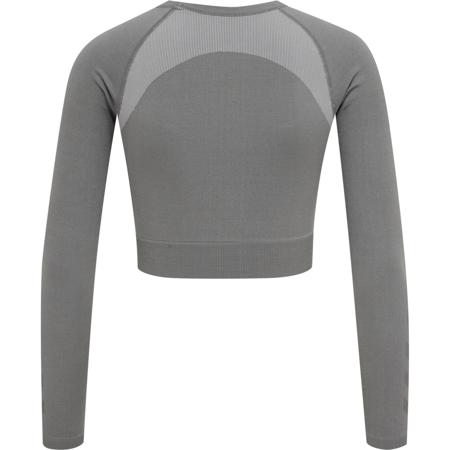 hmlSI SEAMLESS CROPTOP L/S, FROST GRAY, packshot