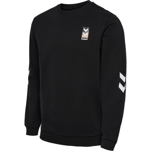 hmlLGC JEREMY SWEATSHIRT, BLACK, packshot