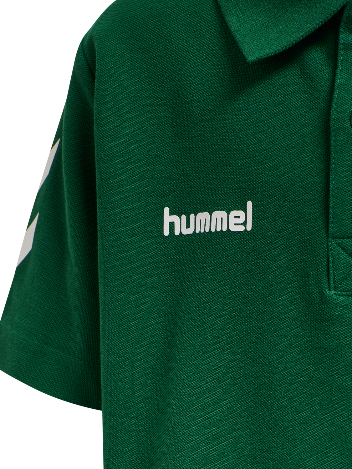 HUMMEL GO KIDS COTTON POLO, EVERGREEN, packshot