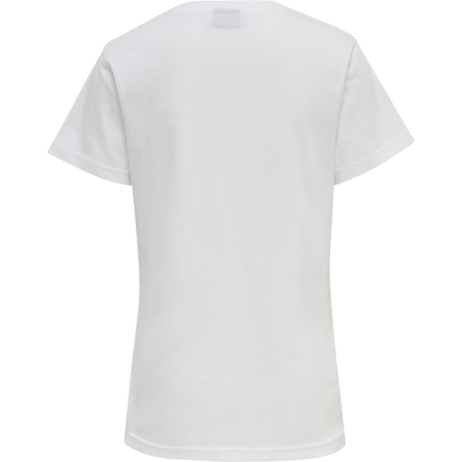 hmlRED BASIC T-SHIRT S/S WOMAN, WHITE hmlRED BASIC T-SHIRT S/S WOMAN, WHITE, packshot