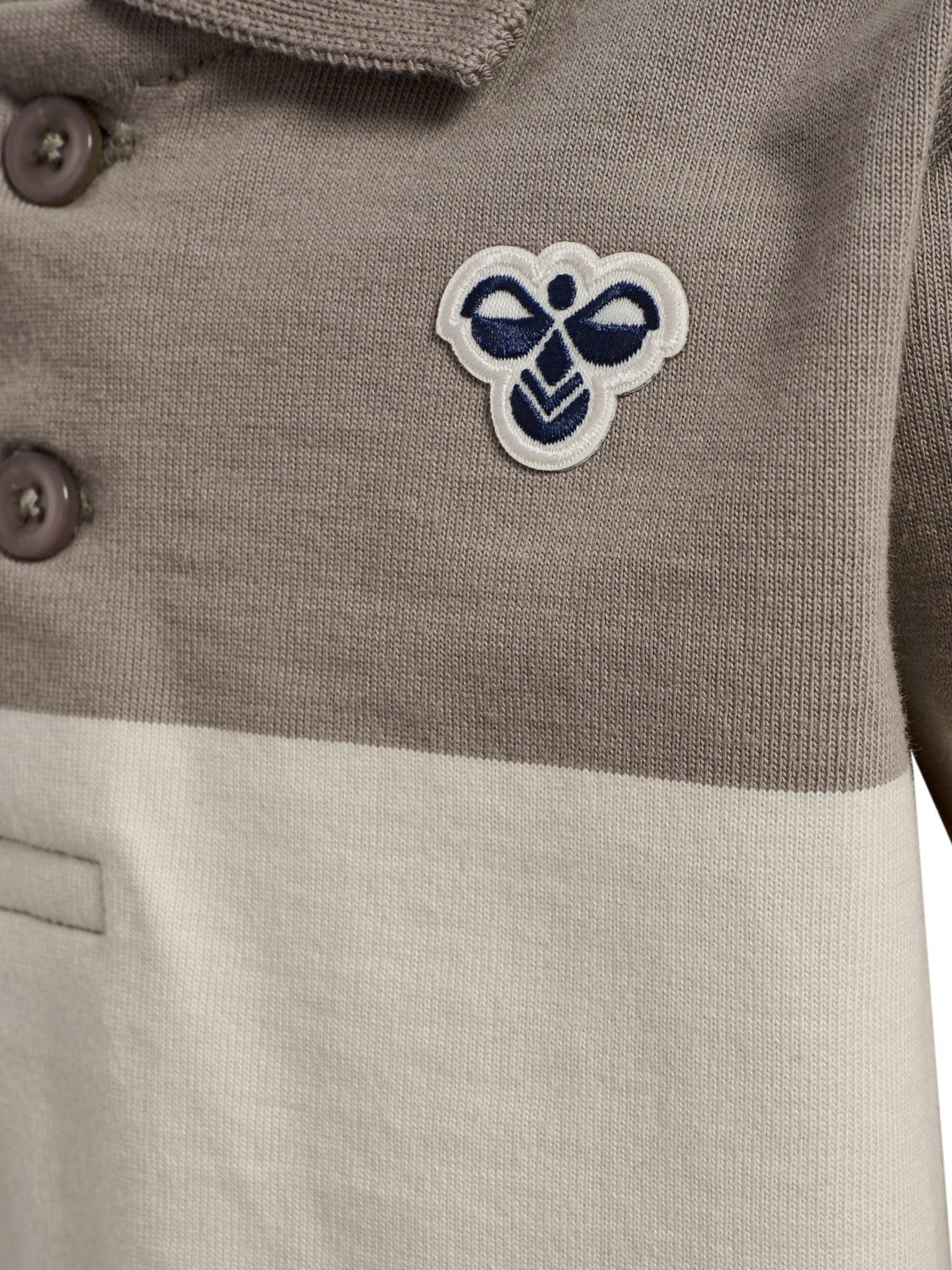 hmlMINI LOOSE STRIPE POLO SHIRT, ROCK RIDGE, packshot