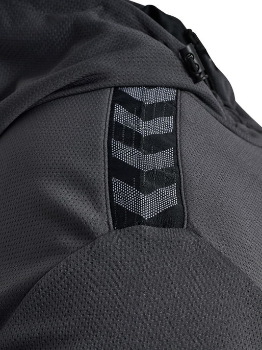 hmlAUTHENTIC PL ZIP HOODIE, ASPHALT hmlAUTHENTIC PL ZIP HOODIE, ASPHALT, packshot