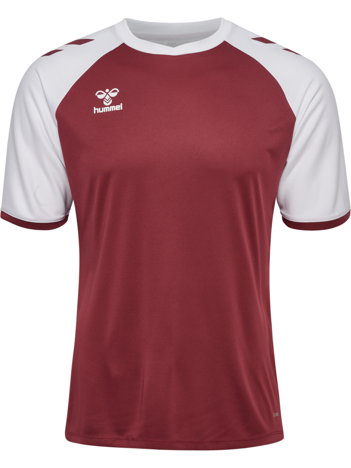 hmlMATCH LEAGUE JERSEY S/S, MAROON/WHITE, packshot