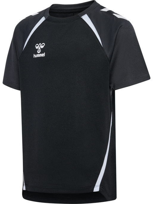 hmlLEAD 2.0 JERSEY S/S KIDS, BLACK/ASPHALT hmlLEAD 2.0 JERSEY S/S KIDS, BLACK/ASPHALT, packshot