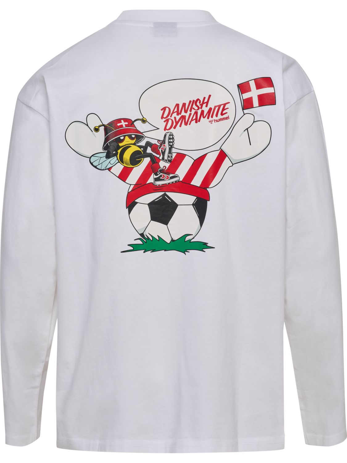 DBU 26 FAN LOOSE DYNAMITE TEE LS, WHITE, packshot