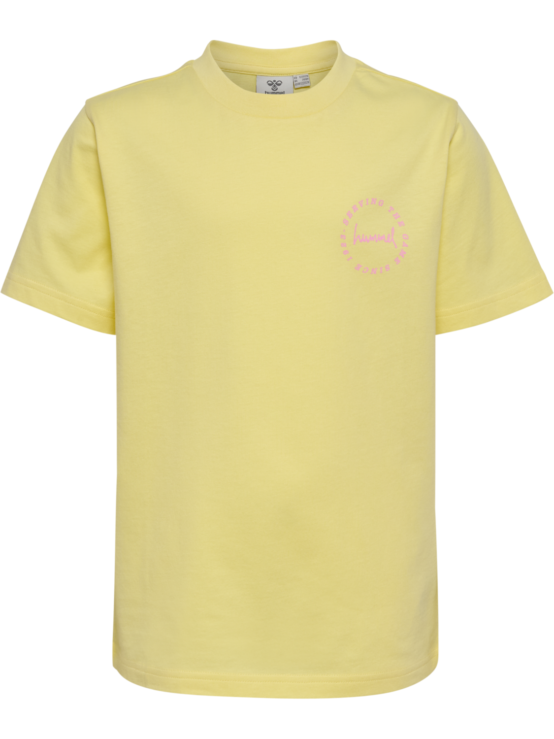 hmlJR REG GRAPHIC T-SHIRT S/S, MELLOW YELLOW, packshot