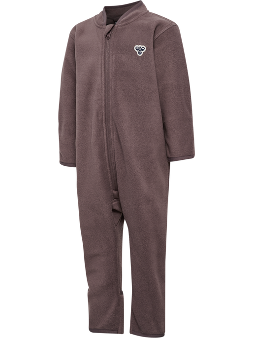 hmlMINI FLEECE ZIP SUIT BEE, PEPPERCORN hmlMINI FLEECE ZIP SUIT BEE, PEPPERCORN, packshot