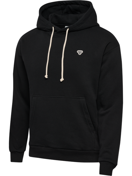 hmlLOOSE HOODIE BEE, BLACK, packshot