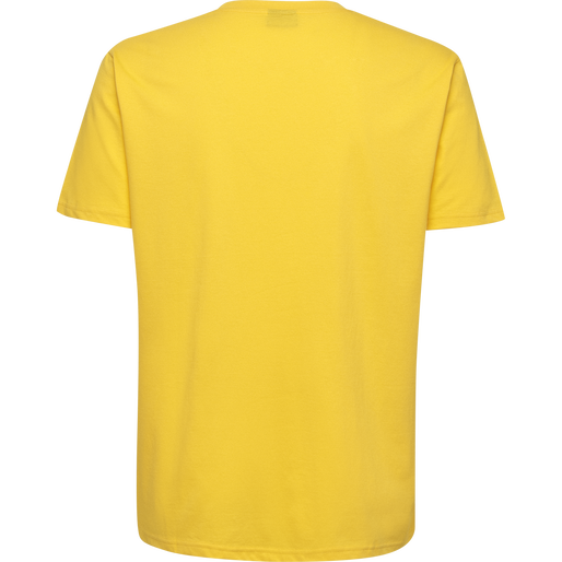 HUMMEL GO KIDS COTTON LOGO T-SHIRT S/S, SPORTS YELLOW, packshot
