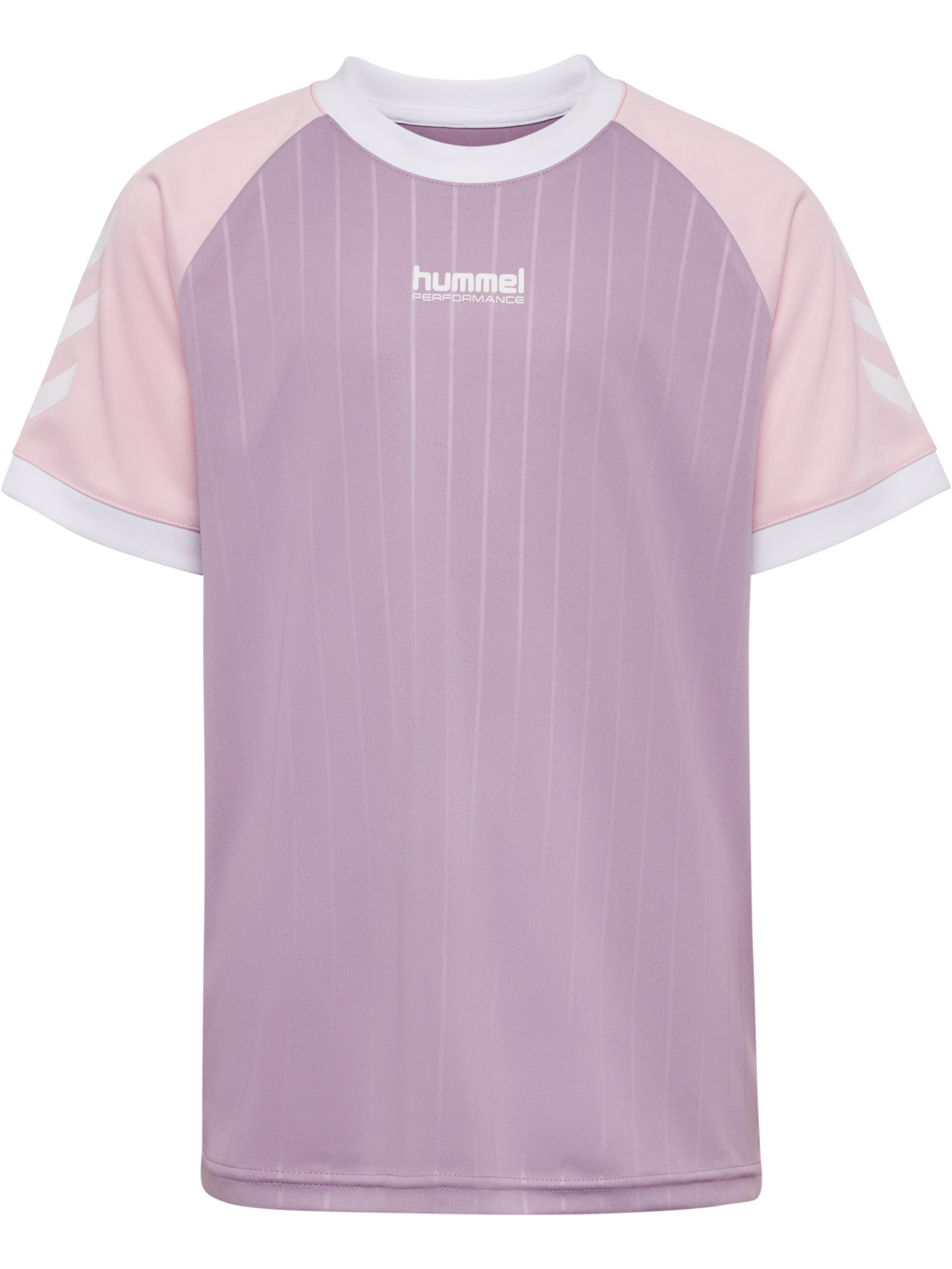 hmlJR STRIPE T-SHIRT S/S, LAVENDER MIST, packshot