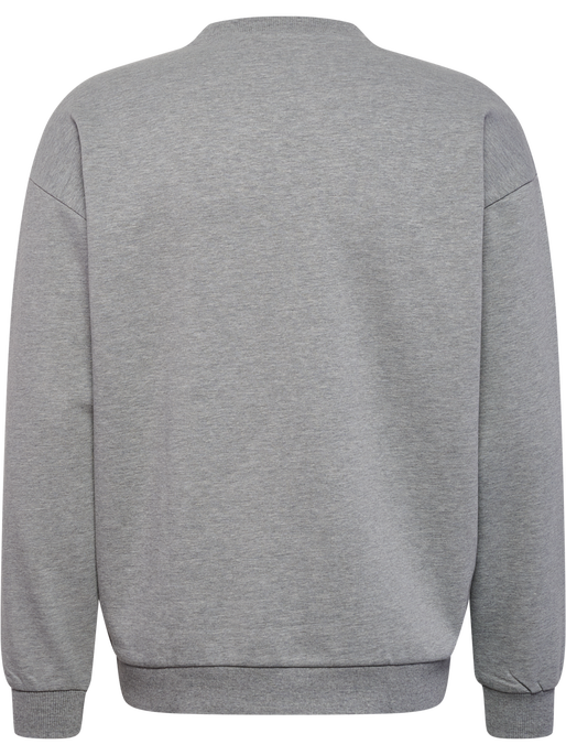 hmlLOOSE CREWNECK BEE, GREY MELANGE hmlLOOSE CREWNECK BEE, GREY MELANGE, packshot