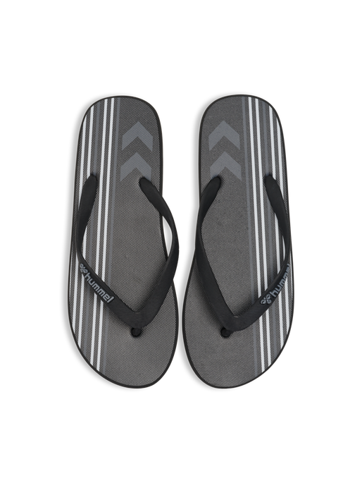 MULTI STRIPE FLIP FLOP, BLACK, packshot