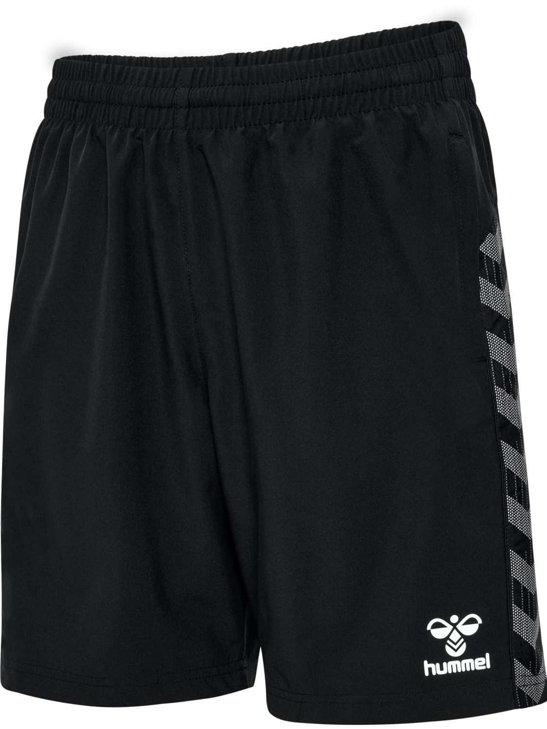 hmlAUTHENTIC WOVEN SHORTS KIDS, BLACK, packshot