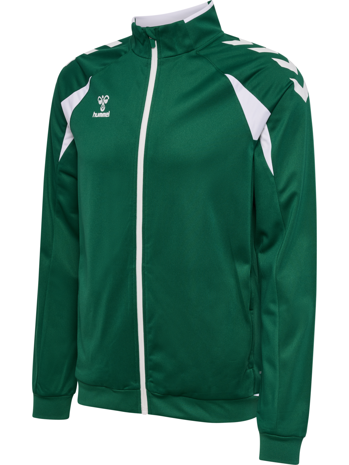 hmlCORE 2.0 TRACK ZIP JACKET, EVERGREEN/WHITE, packshot
