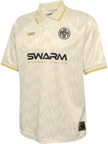 hmlLOOSE BAY SOCCER JERSEY S/S, BLANC DE BLANC hmlLOOSE BAY SOCCER JERSEY S/S, BLANC DE BLANC, packshot