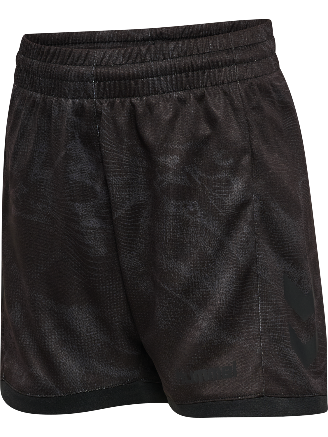 hmlBLAZE CLUB26 GRAPHIC SHORTS KIDS, BLACK/ASPHALT, packshot