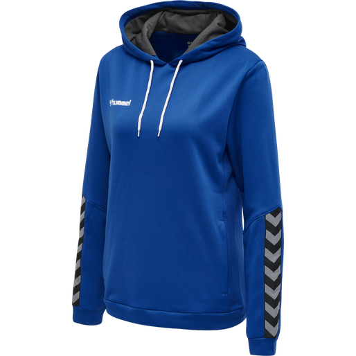 hmlAUTHENTIC POLY HOODIE WOMAN, TRUE BLUE, packshot