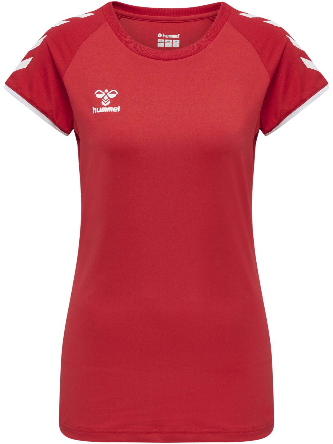 hmlCORE VOLLEY STRETCH TEE WO, TRUE RED, packshot