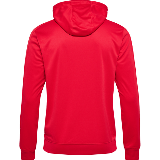 hmlPROMO POLY HOODIE, TRUE RED, packshot