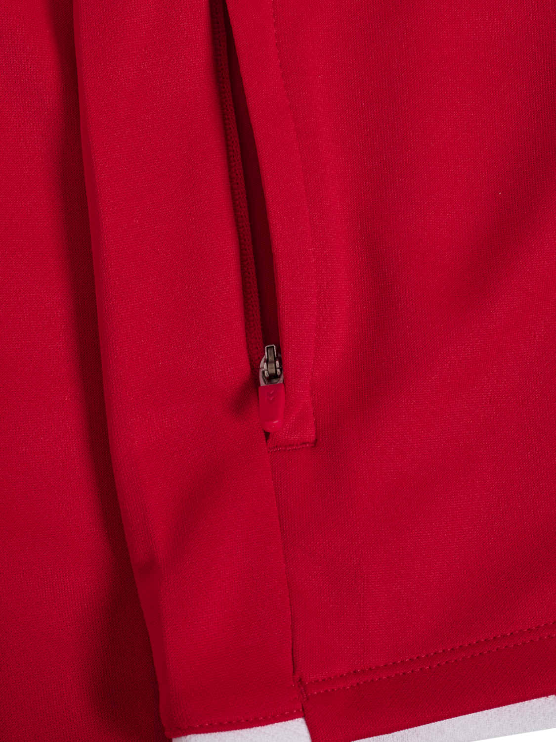 hmlCORE 2.0 ZIP HOODIE KIDS, TRUE RED/WHITE, packshot