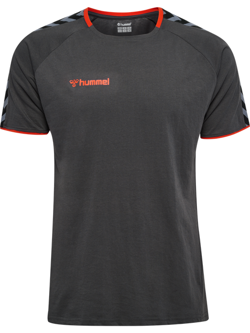 hmlAUTHENTIC TRAINING TEE, ASPHALT, packshot