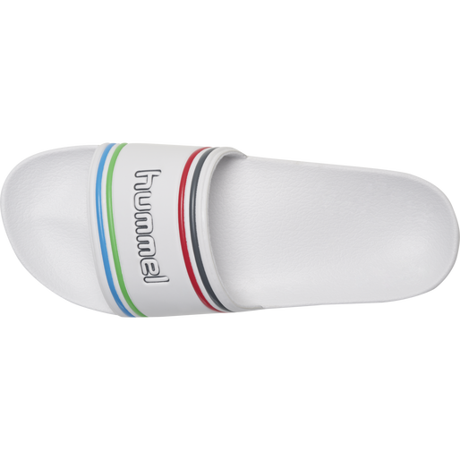 POOL SLIDE RETRO, WHITE/MULTICOLOR, packshot
