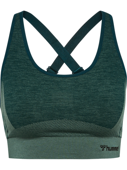 hmlCLEA SEAMLESS  SPORTS TOP, GREEN GABLES/GARDEN TOPIARY ME, packshot