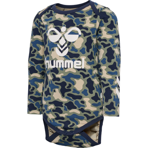 hmlSTEEN AOP BODY L/S, VETIVER, packshot