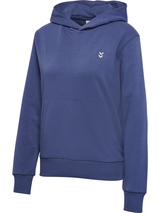 hmlPULSE W SWEAT HOODIE, BLUE INDIGO, packshot