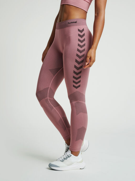 HUMMEL FIRST SEAMLESS TR TIGHTS W, DUSTY ROSE, model