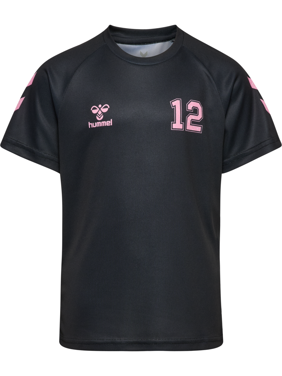 hmlSHIMMER T-SHIRT S/S, BLACK/BRIDAL ROSE, packshot