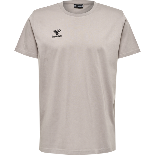 hmlMOVE GRID COTTON T-SHIRT S/S, ASH, packshot