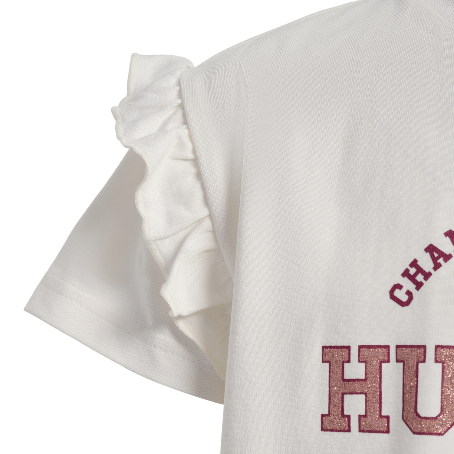 hmlVIOLET T-SHIRT S/S, MARSHMALLOW, packshot