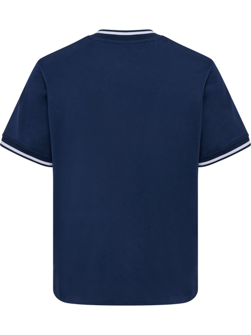 hmlPULSE RETRO W T-SHIRT S/S, DRESS BLUES, packshot