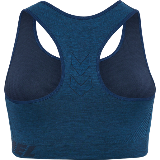 hmlTE CURVE SEAMLESS SPORTS BRA, INSIGNIA BLUE MELANGE, packshot