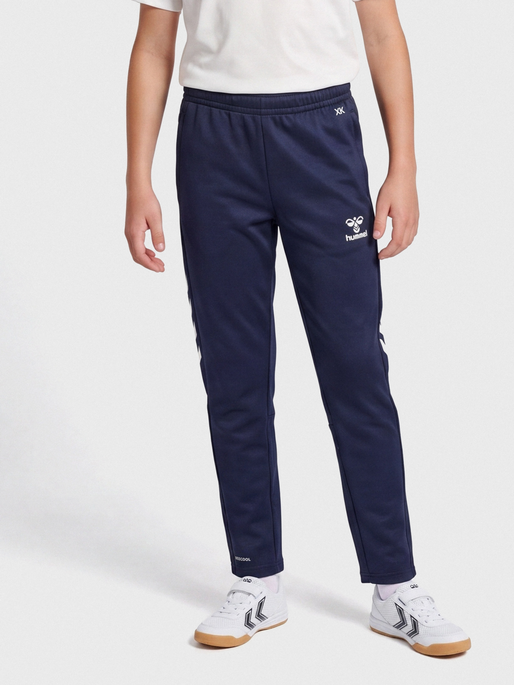 hmlCORE XK TRAINING POLY PANTS KIDS, MARINE, model